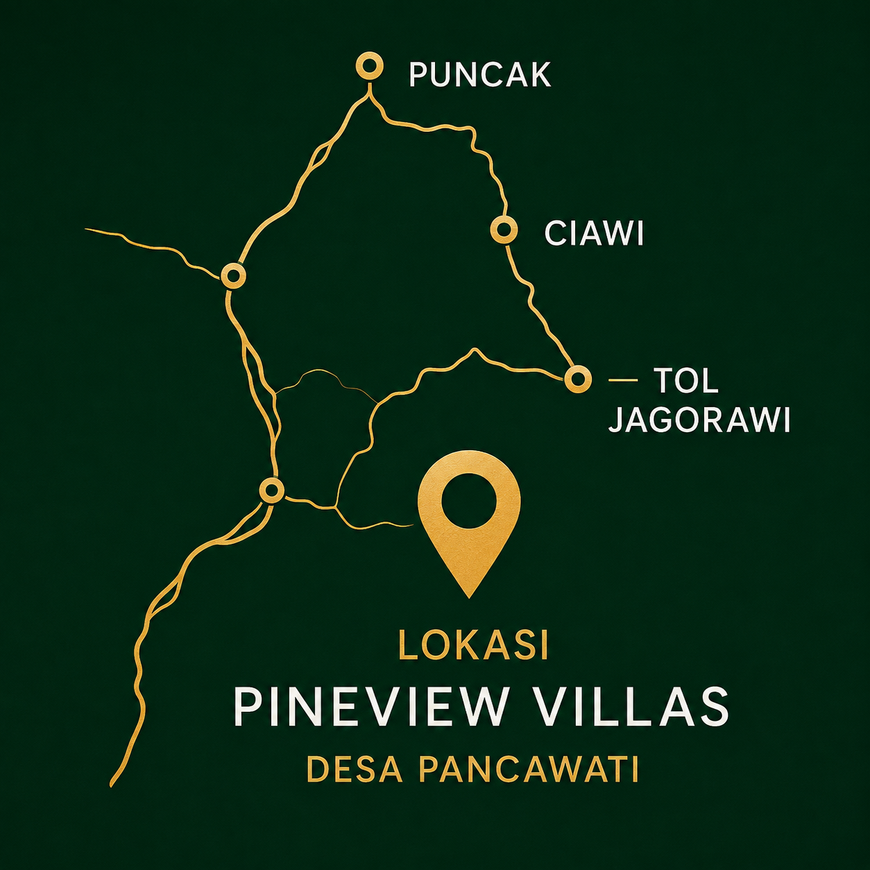 Peta Lokasi Pineview Villas